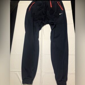 Nike joggers blue and orange mens L